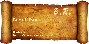 Bucsi Rea névjegykártya